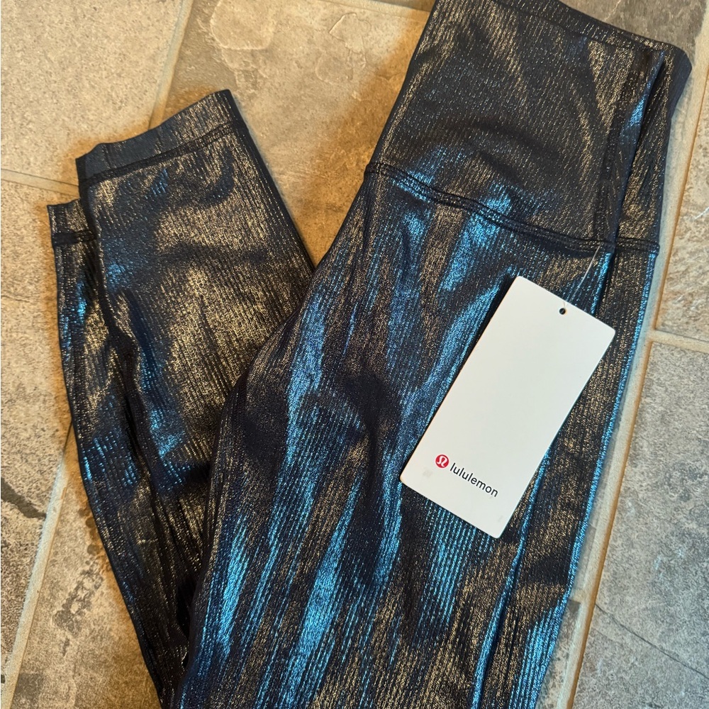 Lululemon Athletica Shimmering Black Jeggings